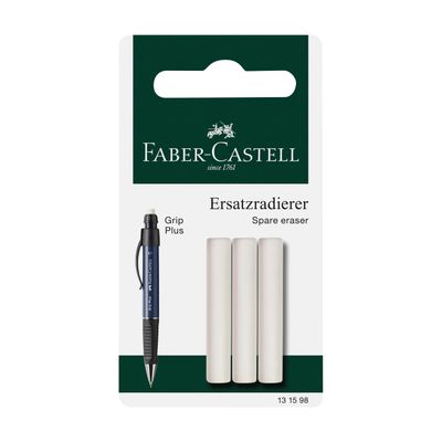 Borrador Faber Castell Recambio para Grip Plus, 3 pcs