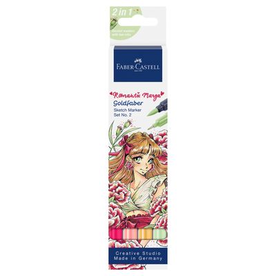 Marcador Faber Castell Goldfaber Sketch Romantic Manga Set 2