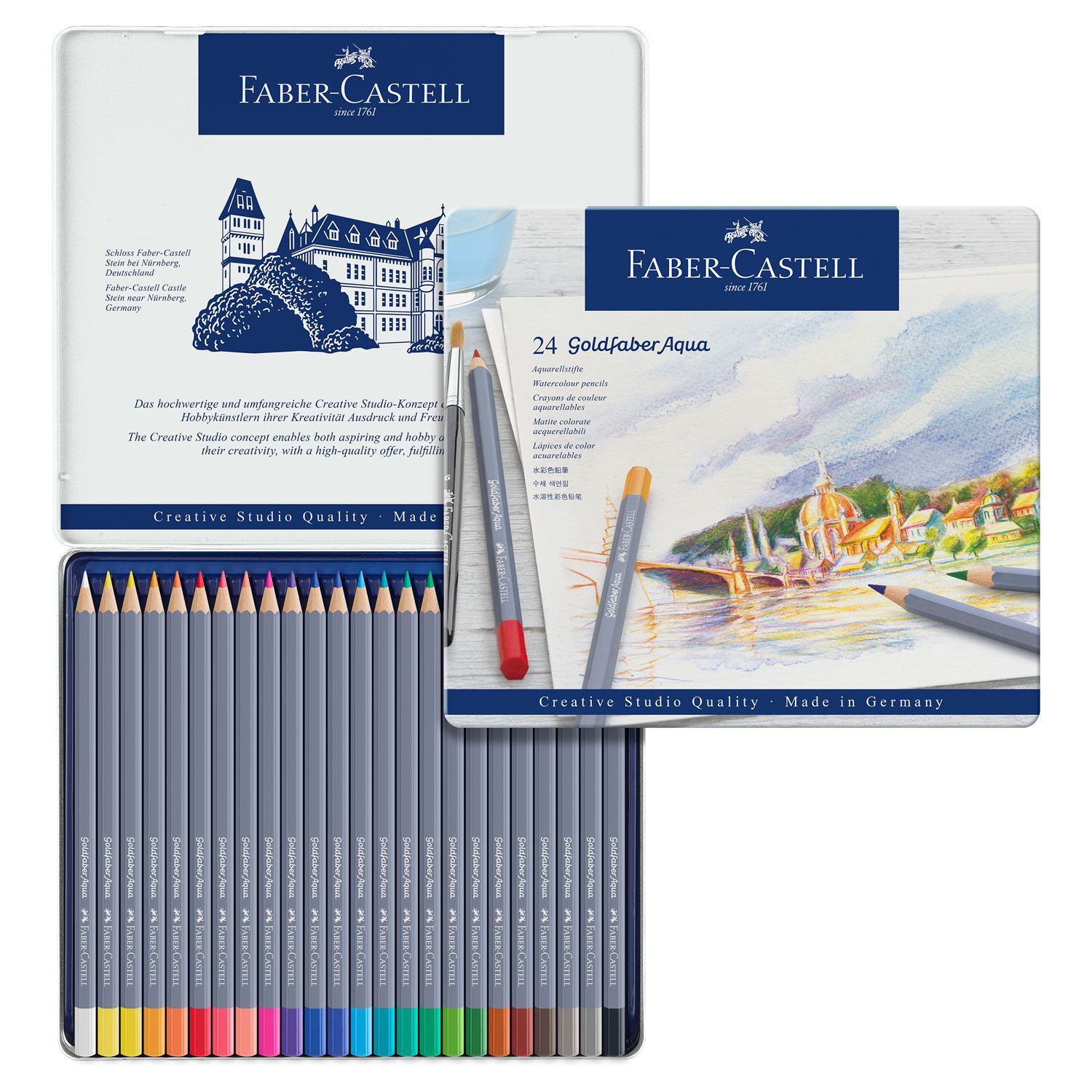 Lapiz Faber Castell Goldfaber Aqua 24 colores