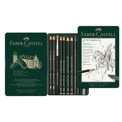 Grafito Faber Castell Pitt, juego de 11 piezas