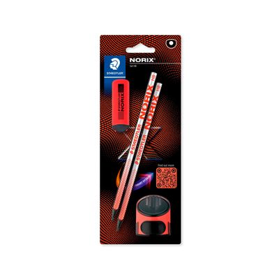 Lapiz Staedtler Norix 181 Set BC Rojo