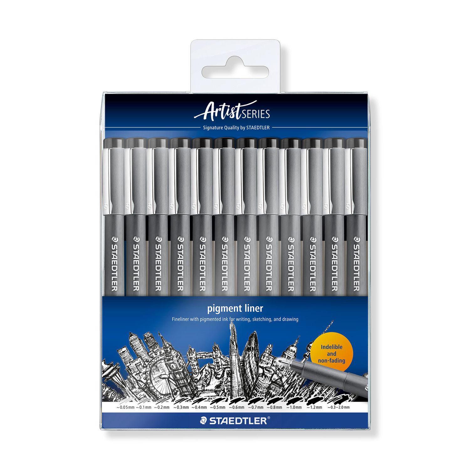 Rapidrografo Staedtler Pigment Liner 12 Puntas