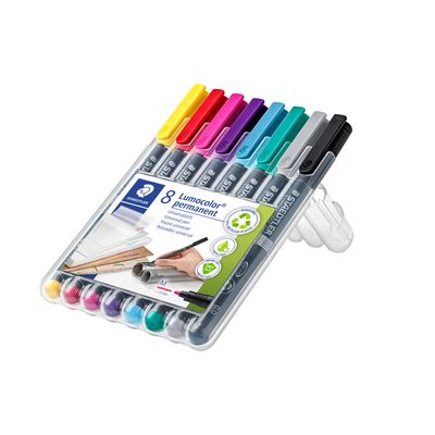 Marcador Staedtler Lumocolor Permanente 8 Colores