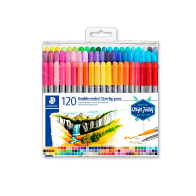 Marcador Staedtler Doble Punta 120 colores