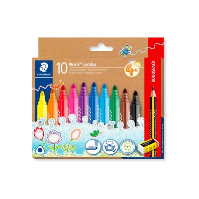 Marcador Staedtler Noris Jumbo 10 Colores