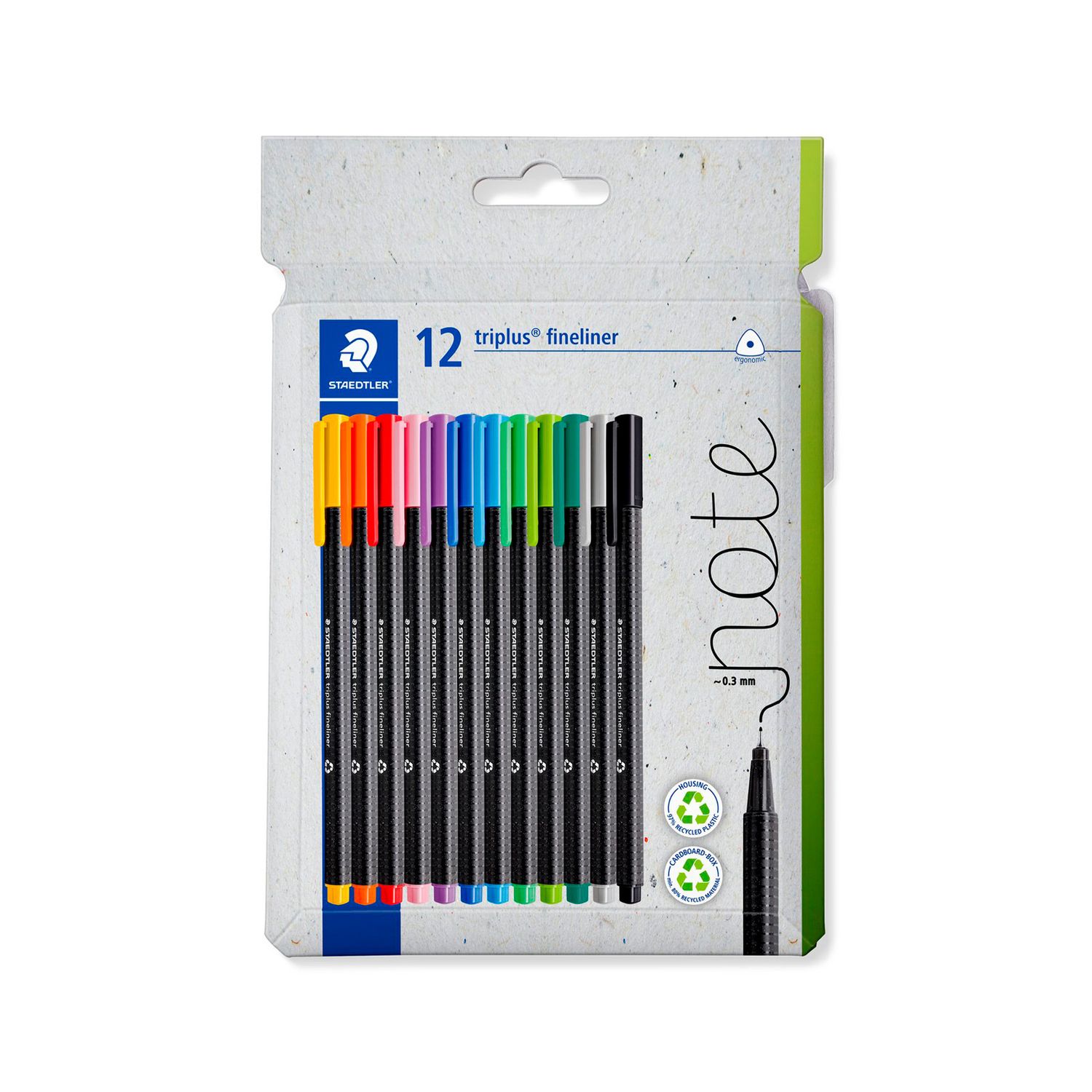 Marcador Staedtler Triplus Fineliner 12 Colores