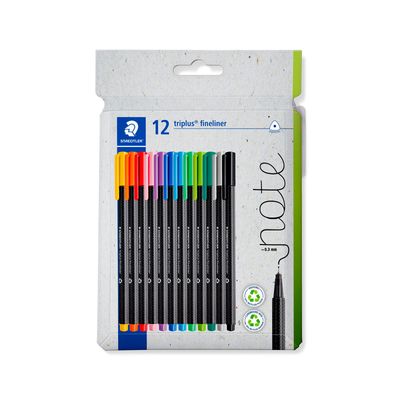 Marcador Staedtler Triplus Fineliner 12 Colores