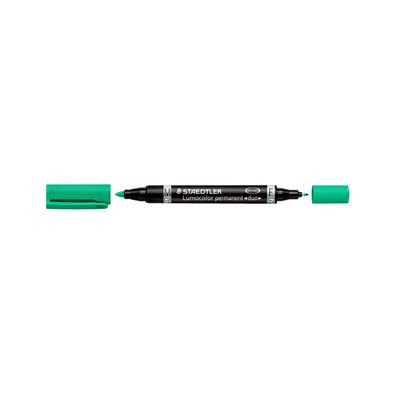 Marcador Staedtler Lumocolor Duo Verde