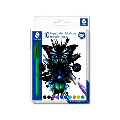 Boligrafo Staedtler Ball M 10 Piezas