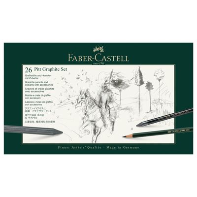 Lapiz Faber Castell Pitt Graphite Set, 26 piezas
