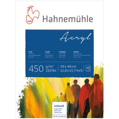 Block Hahnemuhle Acryl 450 gr. 30 x 40cms 10h