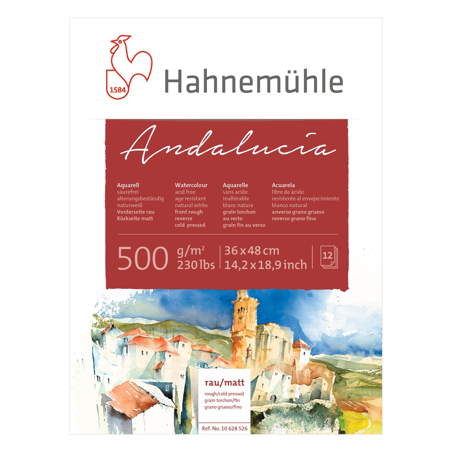 Block Hahnemuhle Andalucia 500 gramos 36 x 48cms