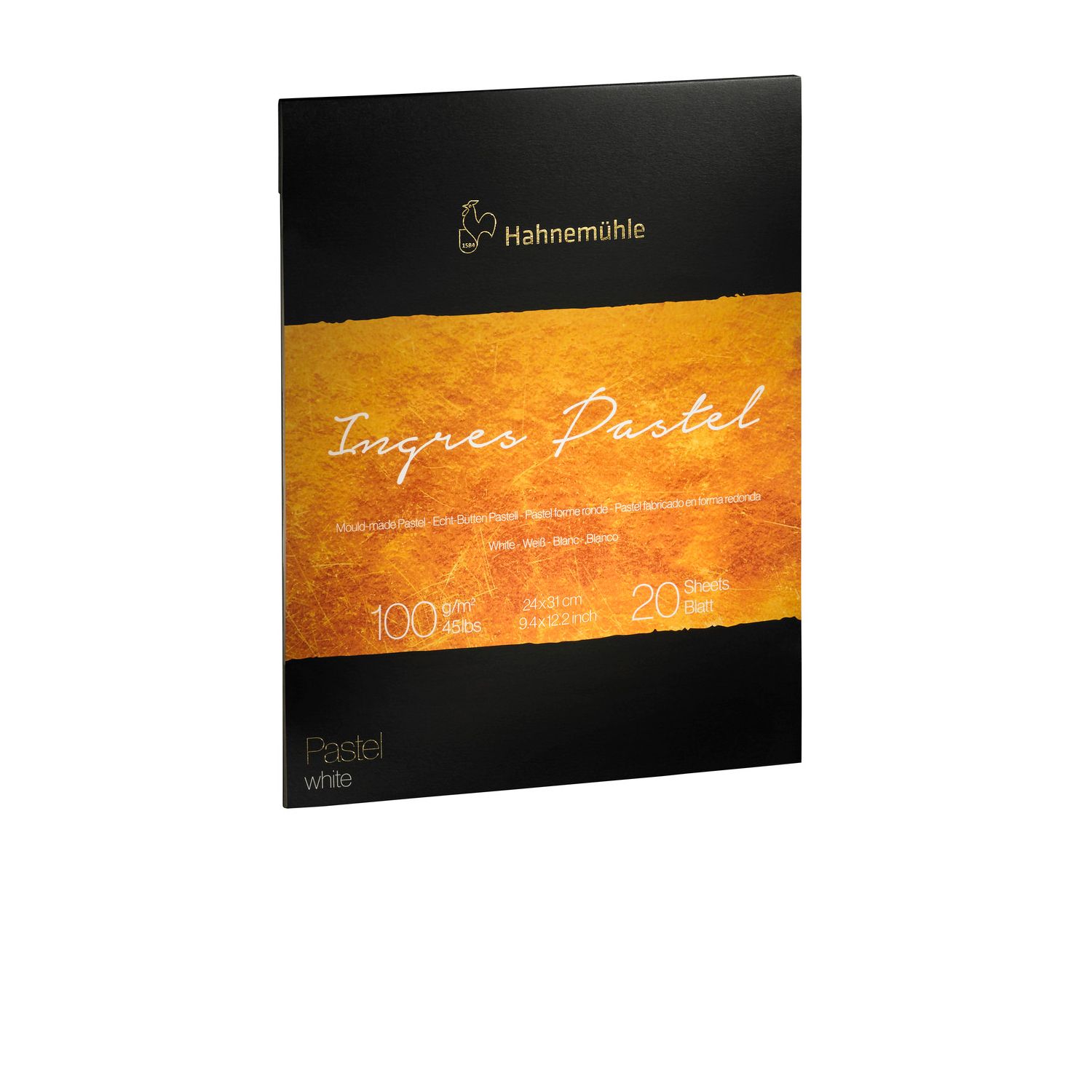 Block Hahnemhle Collection Ingres Pastel Blanco 24 x 31cm 20 Hojas