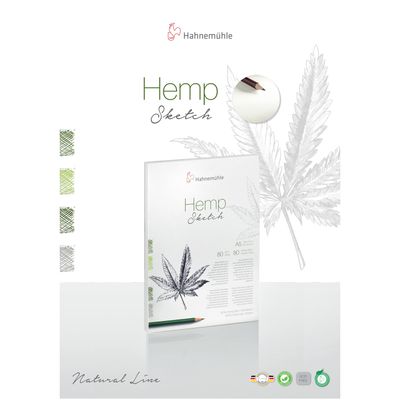 Block Hahnemuhle Hemp Sketch A5, 80gr 80 hojas
