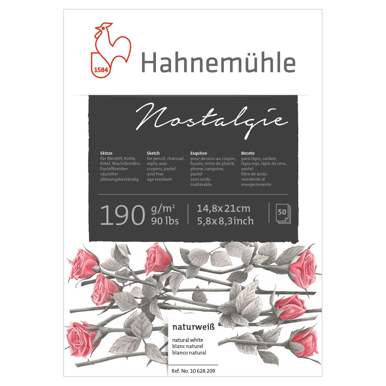 Block Hahnemuhle Nostalgie 190 gr. A5