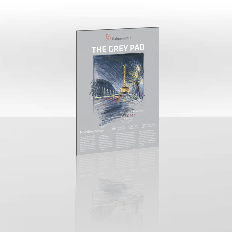 Block Hahnemühle The Grey Pad A5 120g 30 Hojas