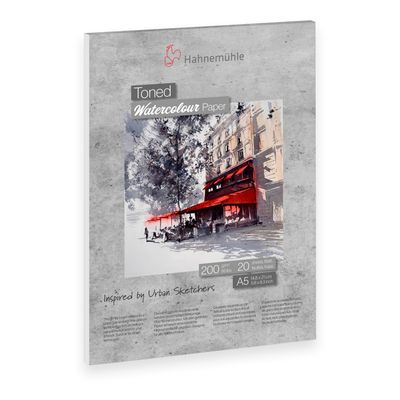 Block Hahnemuhle Toned Watercolour Gris A5 20 Hojas