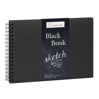 Cuaderno Hahnemuhle Black Book, tamaño A4, 250 gr. 30 Hojas
