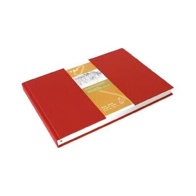 Cuaderno Hahnemühle D&amp;S Horizontal A5 Rojo 140g 80 Hojas