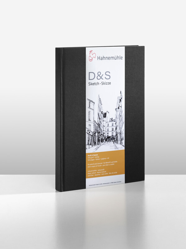 Cuaderno Hahnemühle D&amp;S Vertical A6 Negro 140g 80 Hojas