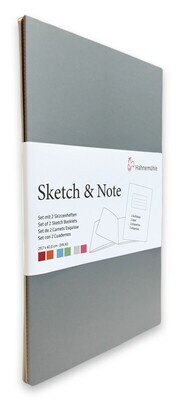 Cuaderno Hahnemühle Sketch &amp; Note A6 2pk Gris / Fucsia