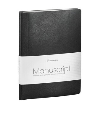Cuaderno Hahnemühle Manuscript Cuero Negro A5