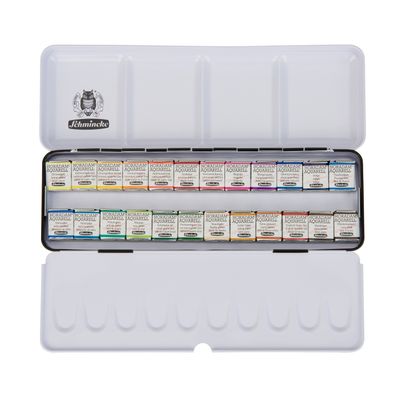 Acuarela Schmincke Horadam 24 Colores 1/2 Godet