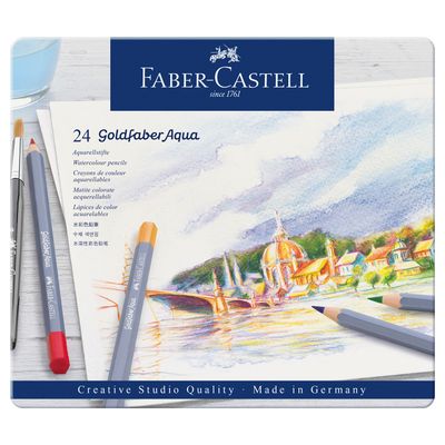 Lapiz Faber Castell Goldfaber Aqua 24 colores