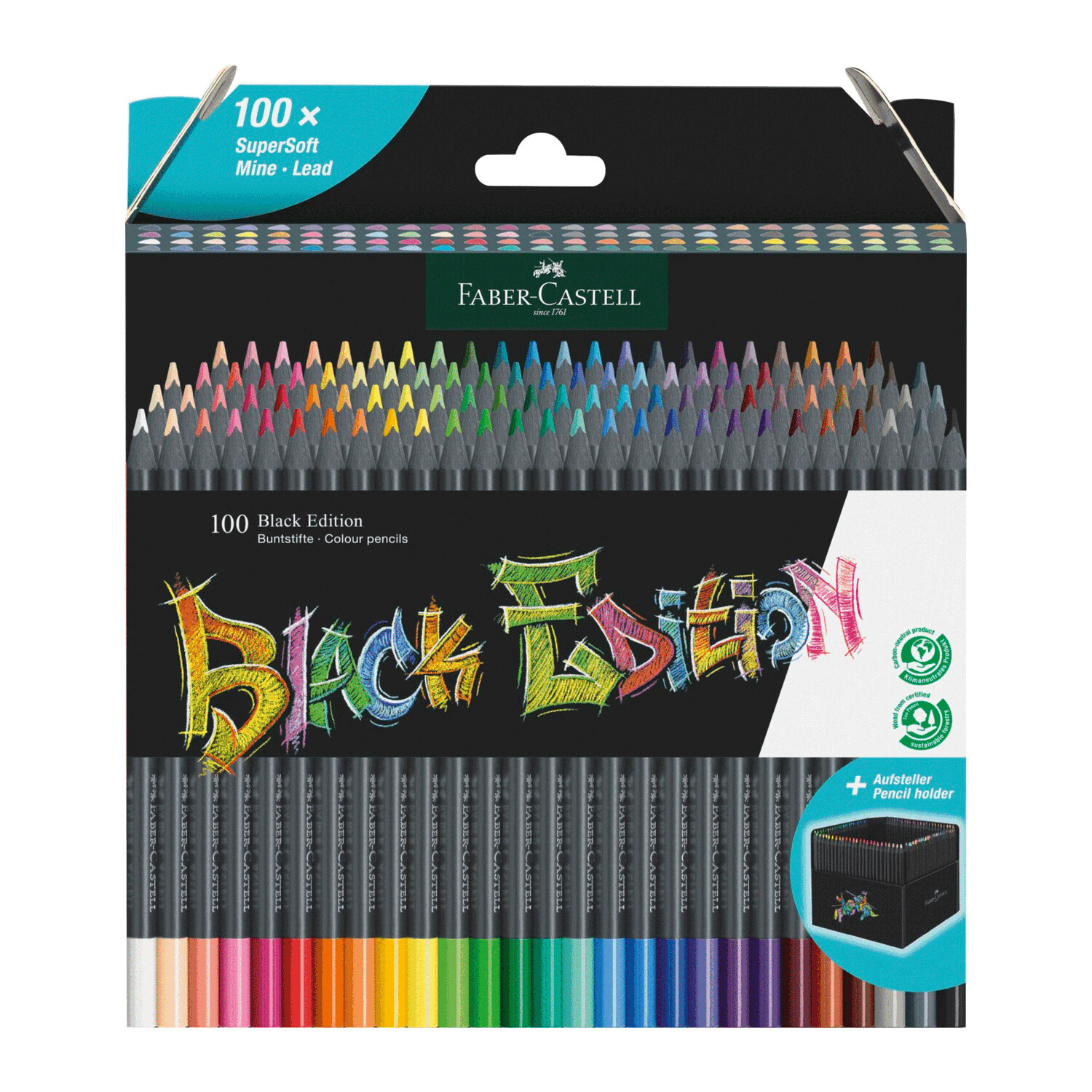 Lapiz Faber Castell Black Edition 100 colores