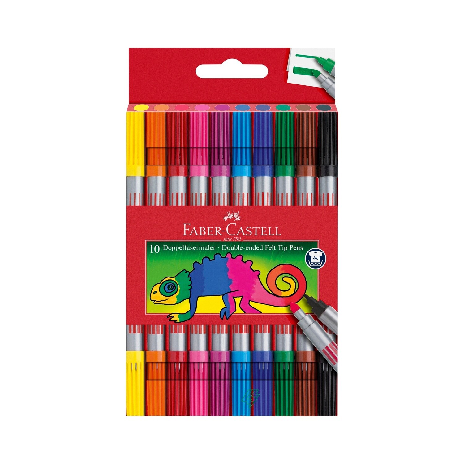 Marcador Faber-Castell Doble Punta 10 Colores