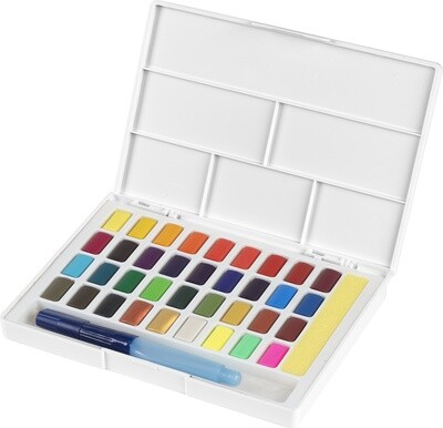 Acuarela Faber-Castell Creative Studio Pastillas de 36 Colores