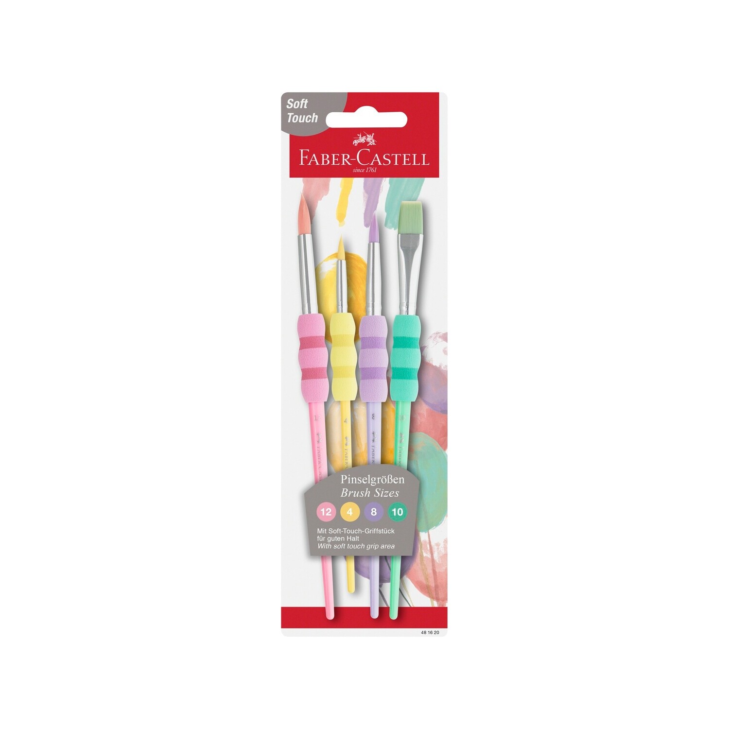 Pincel Faber Castell Soft Touch 4 Puntas Pastel