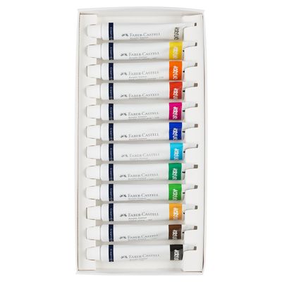 Pintura Acrilica Faber Castell Creative Studio, 12 colores