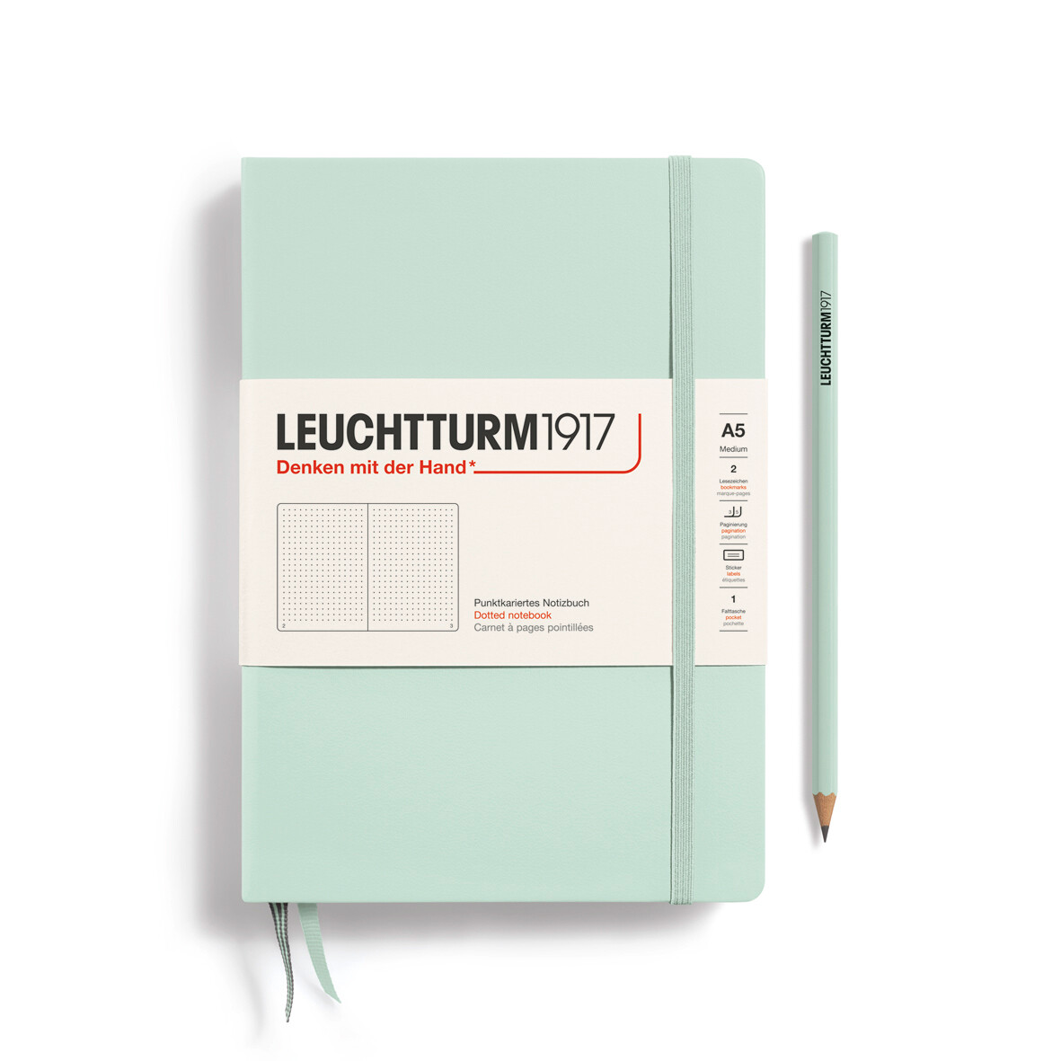 Cuaderno Leuchtturm1917 Medium A5 Mint Green, Puntos