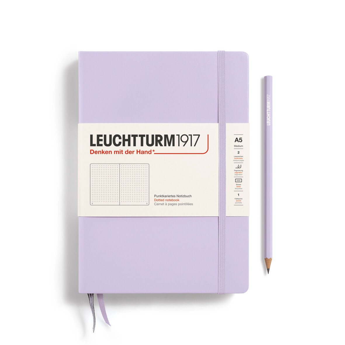 Cuaderno Leuchtturm1917 Medium A5 Lilac, Puntos