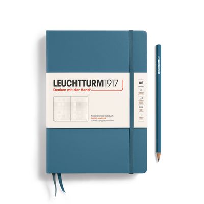 Cuaderno Leuchtturm1917 Medium A5 Stone Blue, Puntos