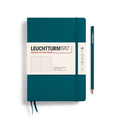 Cuaderno Leuchtturm1917 Medium A5 Pacific Green, Puntos