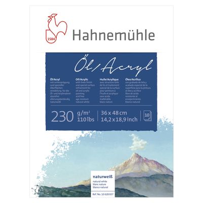 Block Hahnemuhle Oil/Acrylic Canvas 230 gr.  36 x 48cm