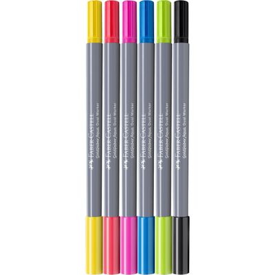 Marcador Faber-Castell Goldfaber Aqua Dual 6 Colores