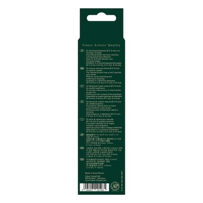 Carboncillo Natural Faber Castell 3-6mm 20 piezas