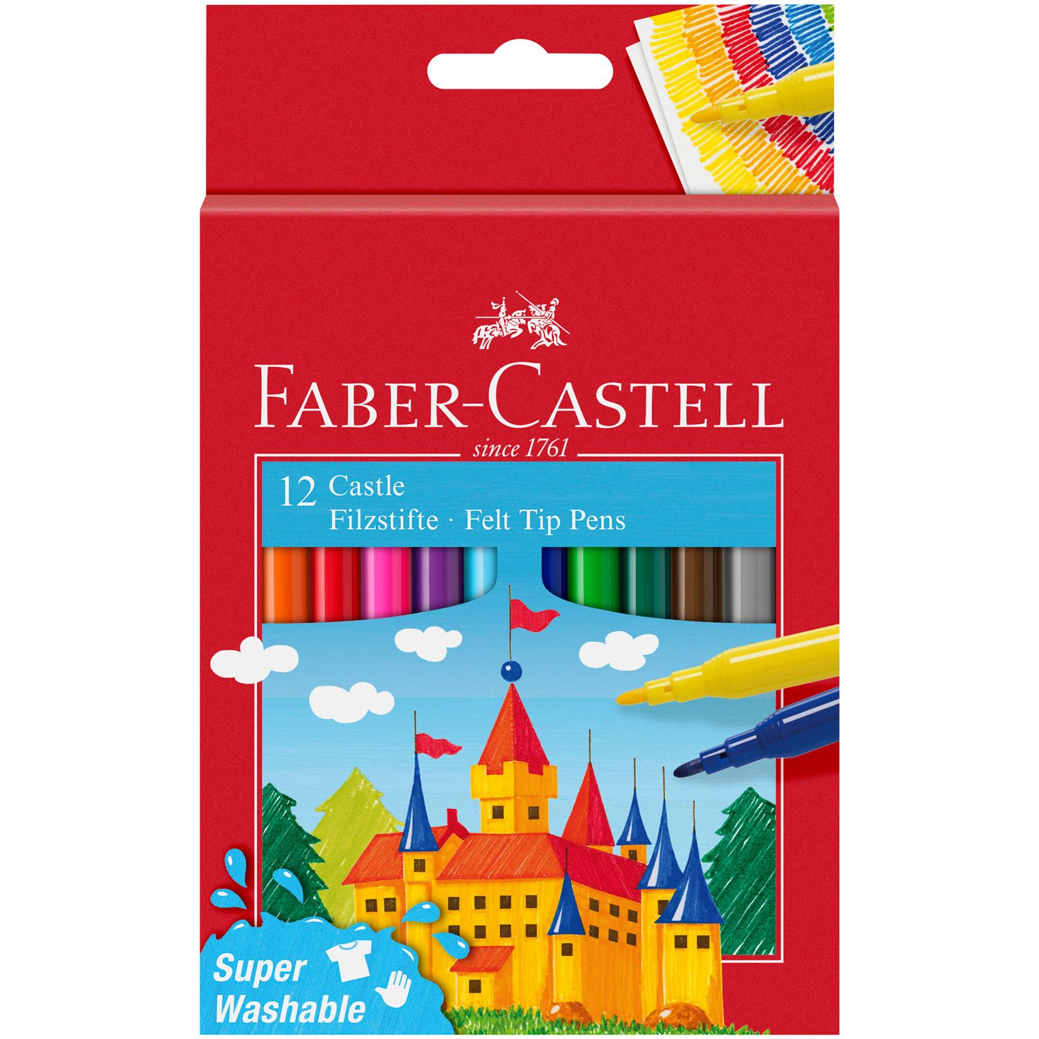 Marcador Faber Castell Castle 12 Colores