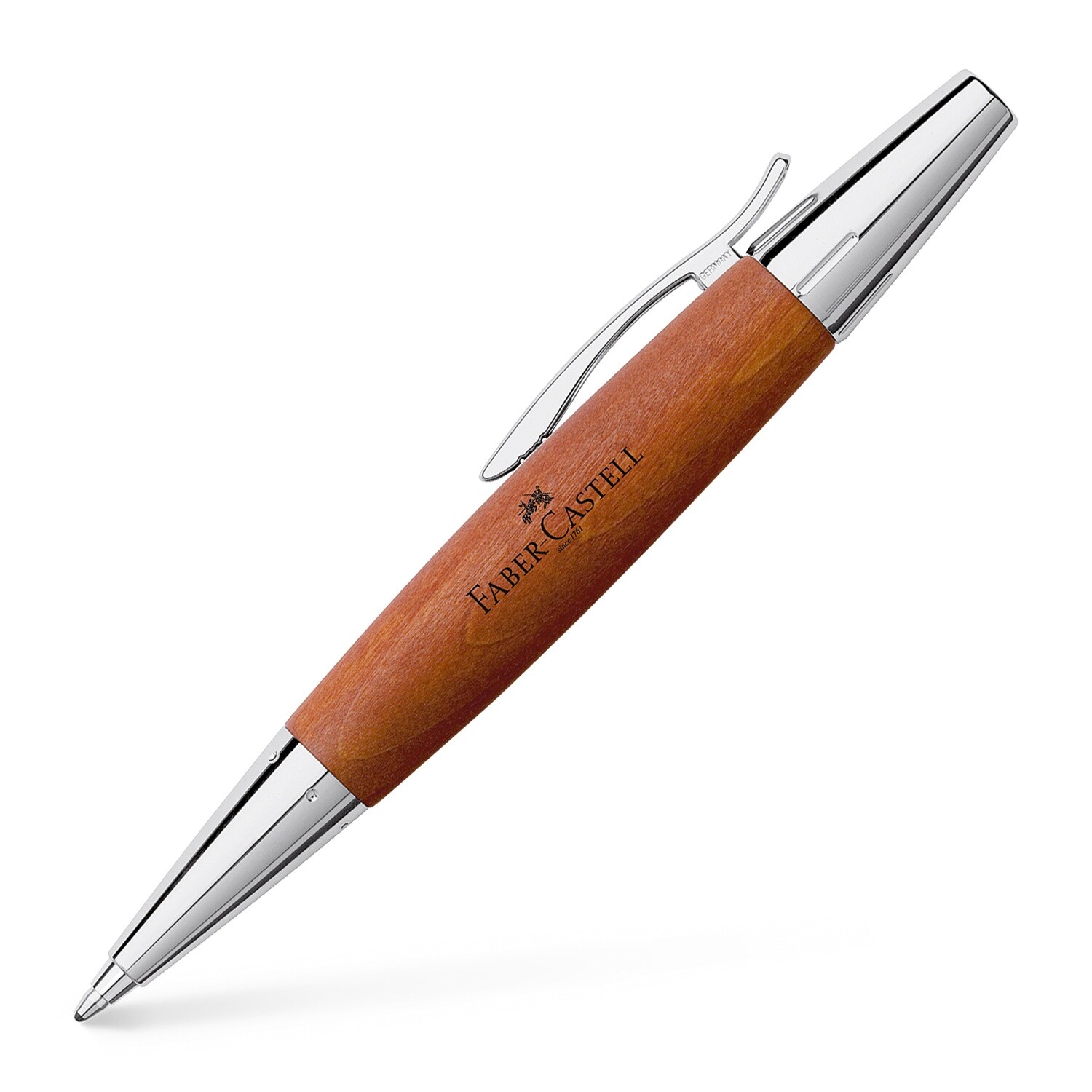 Boligrafo Faber-Castell E-Motion Peral Marrón Cromo