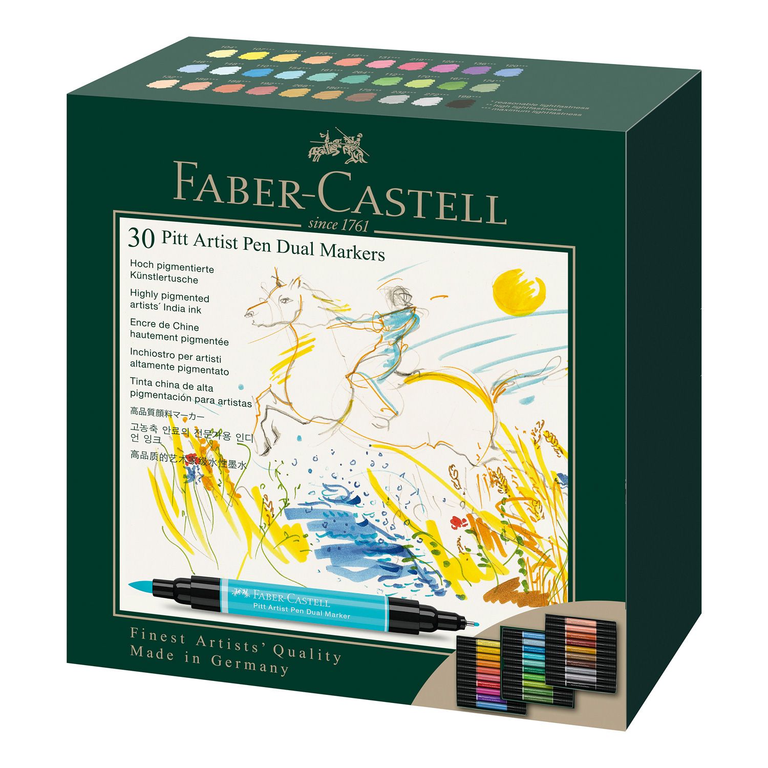 Marcador Faber Castell Pitt Artist Pen Dual 30 colores