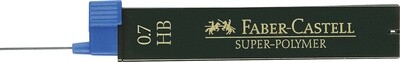 Minas 0.7mm Faber Castell, grado HB