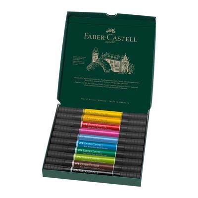 Marcador Faber Castell Pitt Artist Pen Dual 10 Colores
