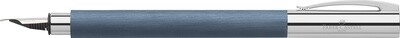 Pluma Fuente Faber-Castell Ambition Resina Azul Punto Mediano