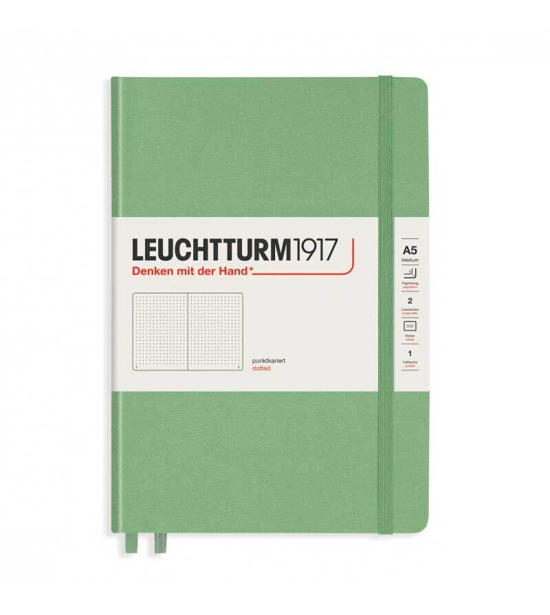 Cuaderno Leuchtturm1917 Medium A5 Sage, Puntos