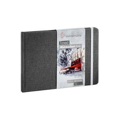 Cuaderno Hahnemühle Toned Watercolour Grey Book A6, 200 Gramos