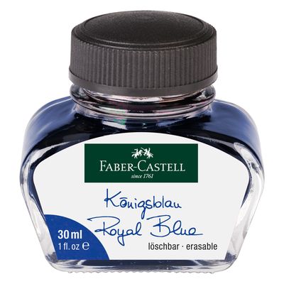Tinta Faber Castell 30ml, color Azul Real