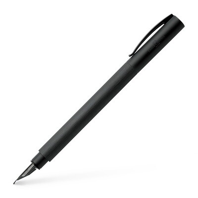 Pluma Fuente Faber-Castell Ambition All Black Punto Mediano